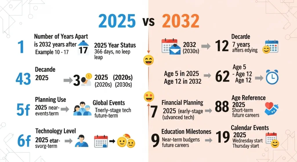 🥄 10 Main Differences Between 2025 and 2032