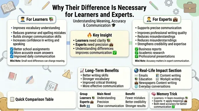 Why Their Difference Is Necessary for Learners and Experts