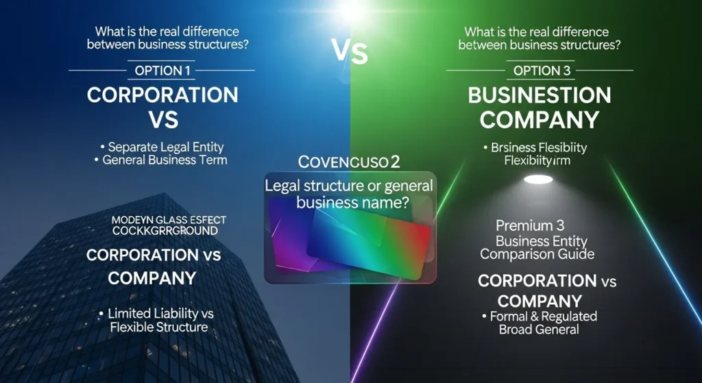 📊 Difference Between Corporation and Company