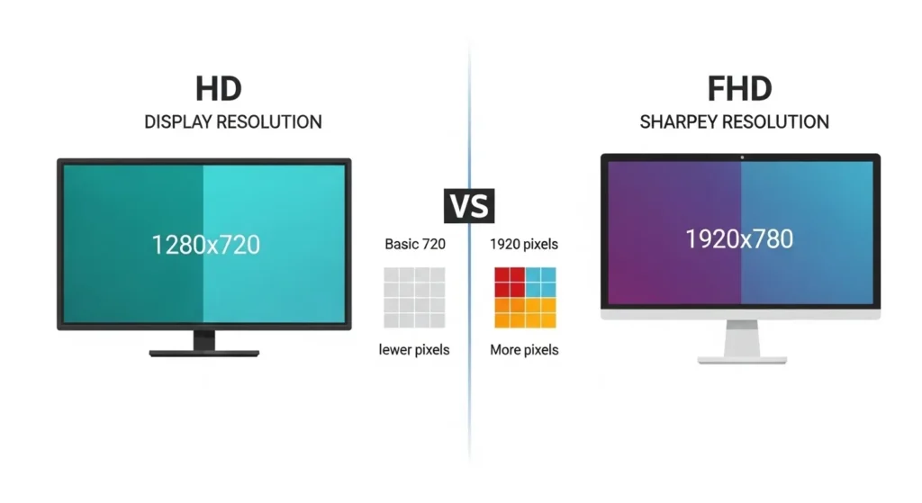 🔍 Key Differences Between FHD and HD
