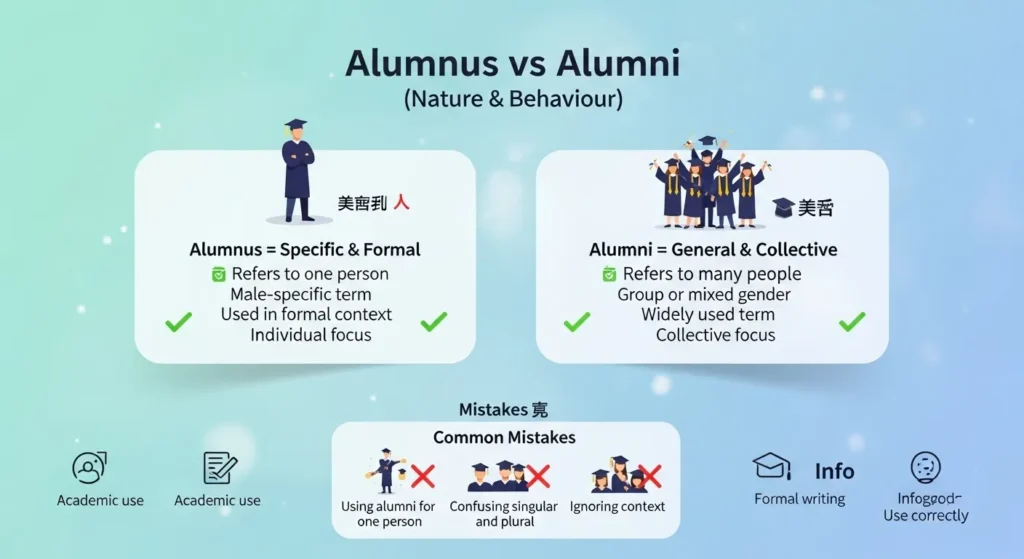 Nature and Behaviour of alumni and alumnus