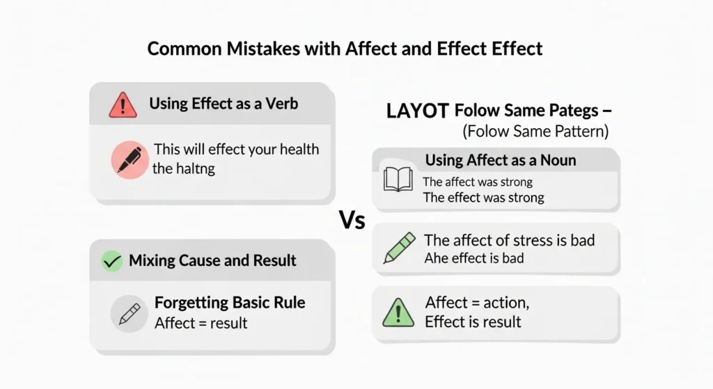 ⚠️ Common Mistakes with Affect and Effect