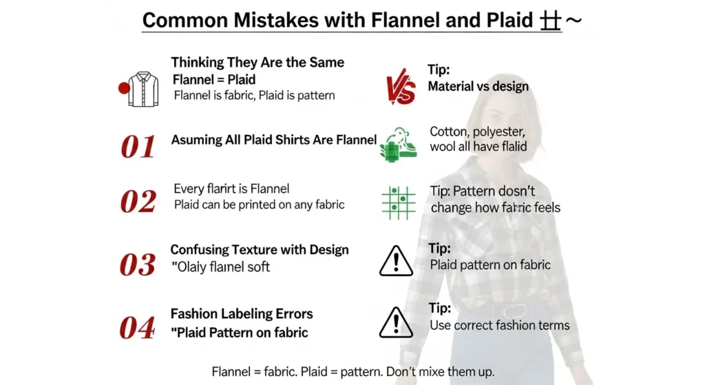 ⚠️ Common Mistakes with Flannel and Plaid