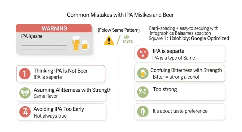 ⚠️ Common Mistakes with IPA and Beer