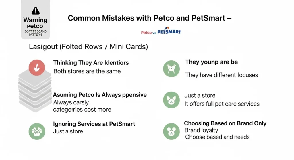 ⚠️ Common Mistakes with Petco and PetSmart