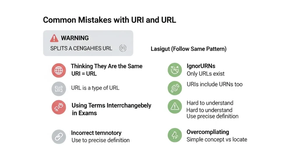 ⚠️ Common Mistakes with URI and URL