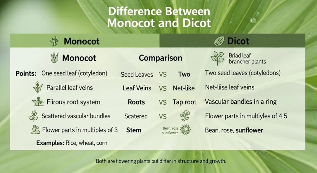Expert Understanding of Monocot and Dicot Plants in Biology