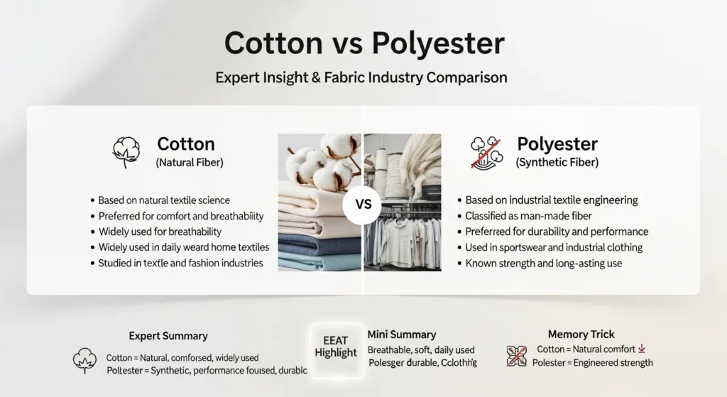 Expert Overview of Cotton and Polyester in Textile Science
