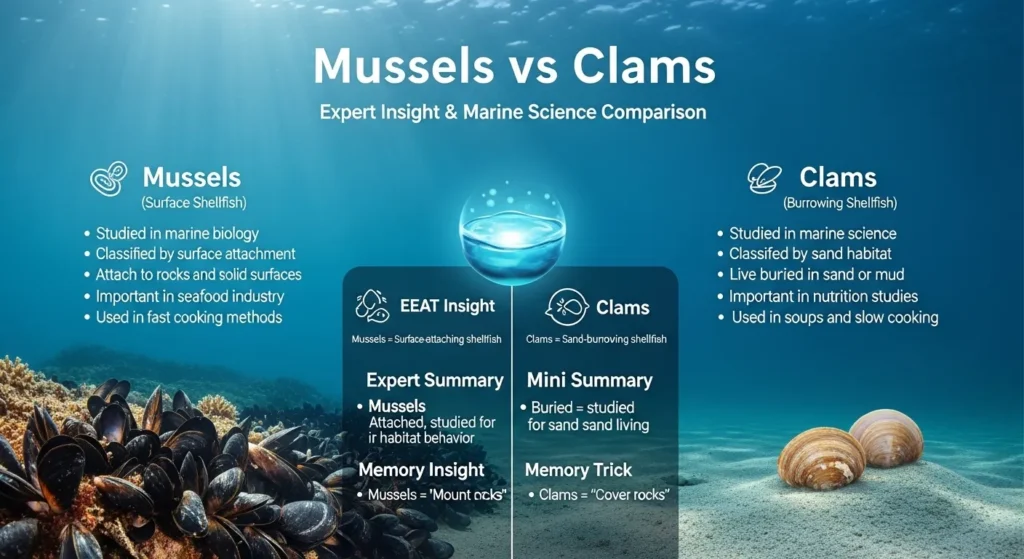 Expert Knowledge About Mussels and Clams in Marine Science