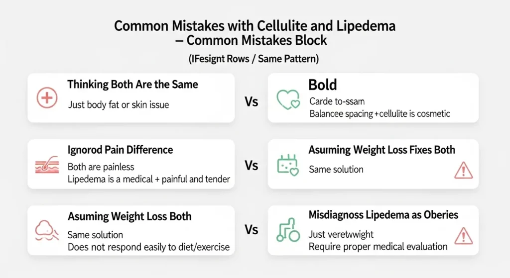 🟢 Common Mistakes with Cellulite and Lipedema