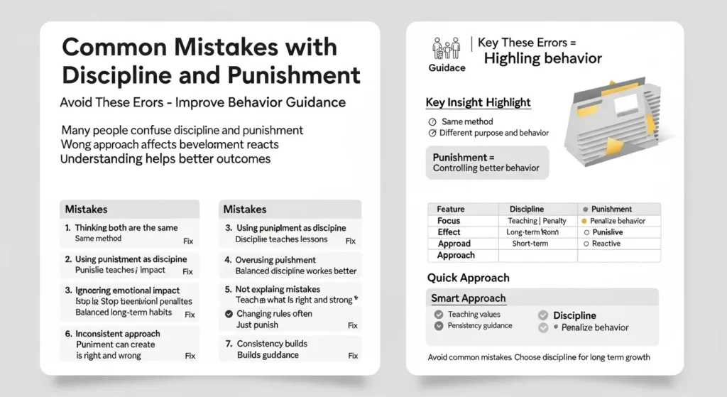 🟢 Common Mistakes with Discipline and Punishment