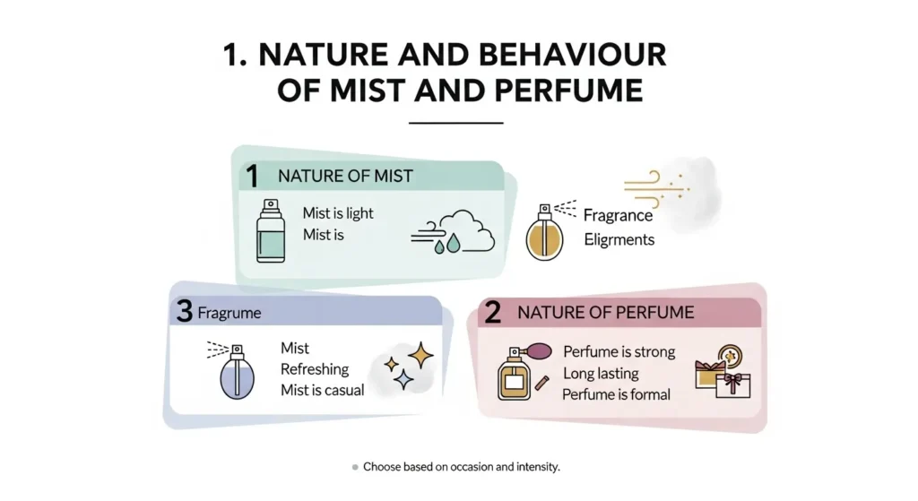 🧠 Nature and Behaviour Of mist and perfume