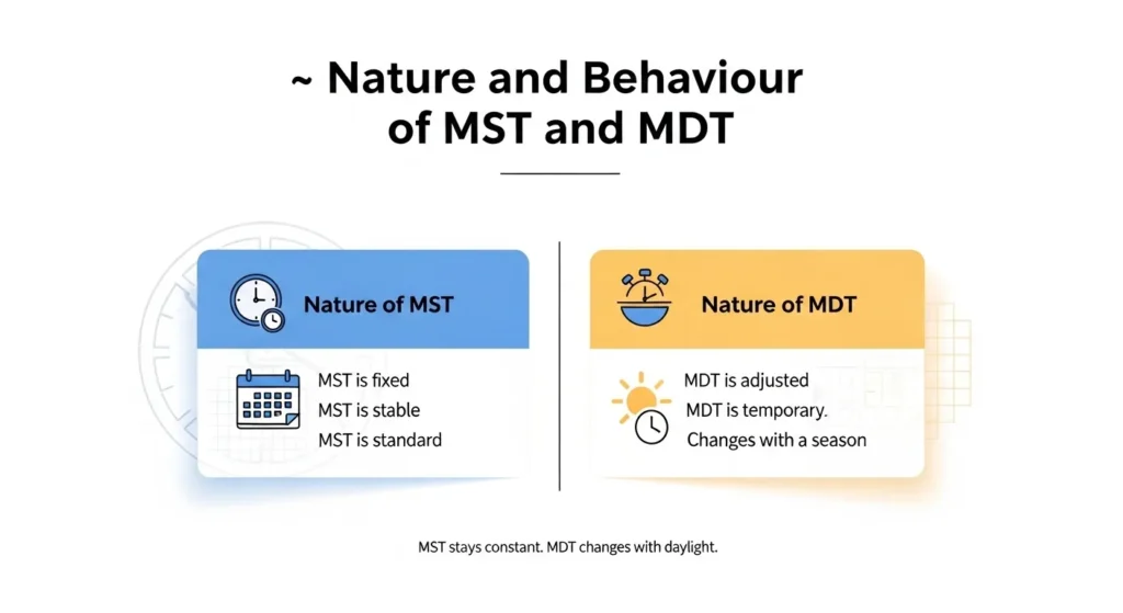 🧠 Nature and Behaviour Of mst and mdt