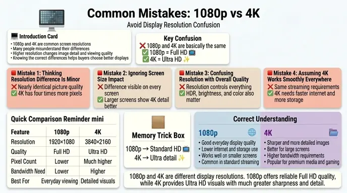 Common Mistakes With 1080p and 4K
