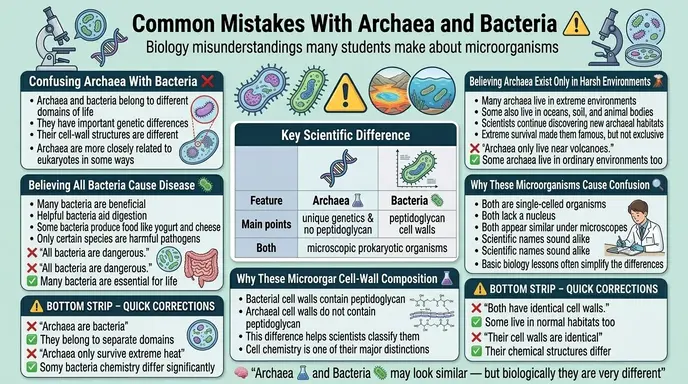 Common Mistakes with Archaea and Bacteria