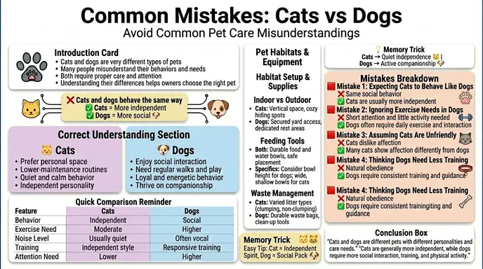 Common Mistakes with Cats and Dogs