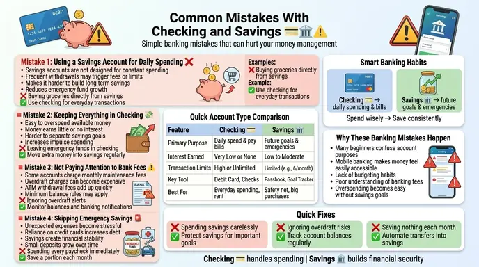 Common Mistakes with Checking and Savings