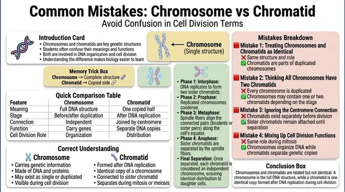 Common Mistakes with Chromosome and Chromatid