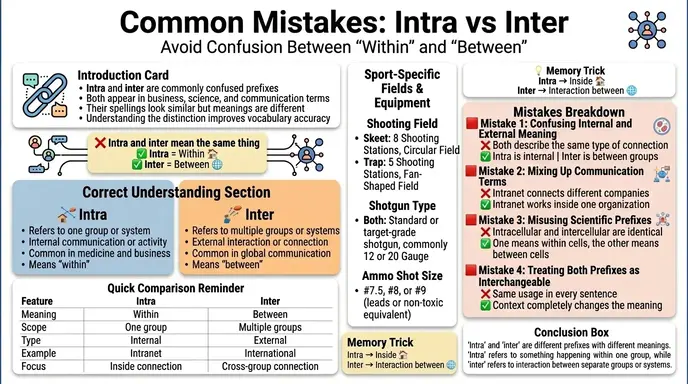 Common Mistakes with Difference Between Intra and Inter