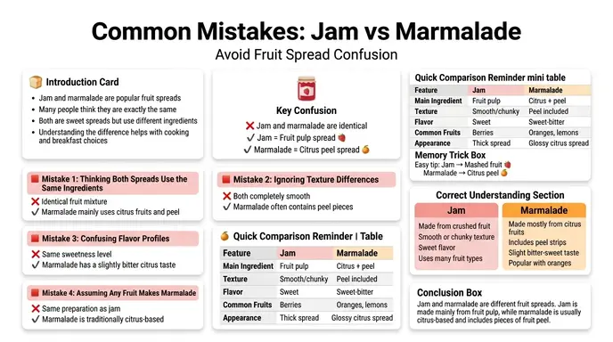 Common Mistakes With Jam and Marmalade