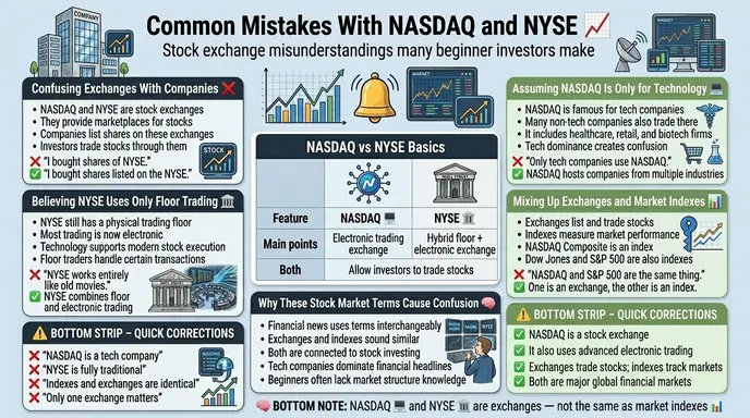 Common Mistakes with Nasdaq and NYSE