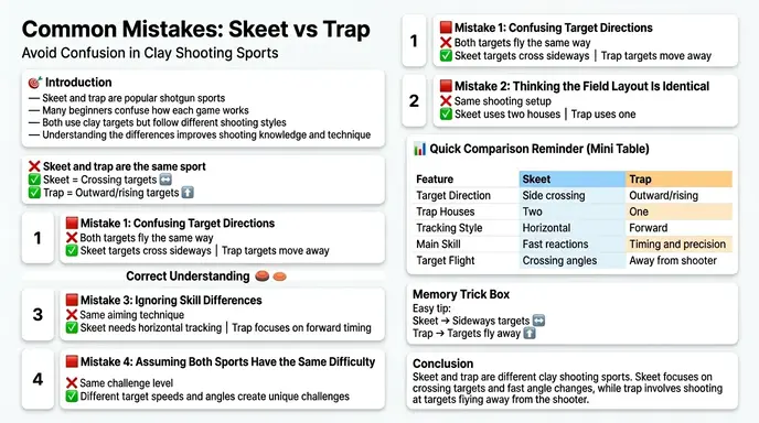 Common Mistakes With Skeet and Trap