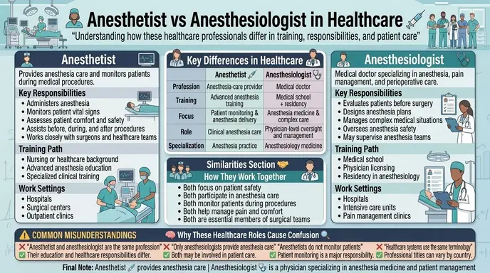 Difference Between Anesthetist and Anesthesiologist in Healthcare