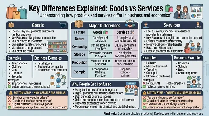 Key Differences Explained Between Goods and Services