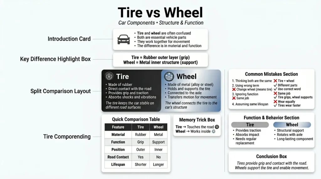 🟢 Common Mistakes with Tire and Wheel