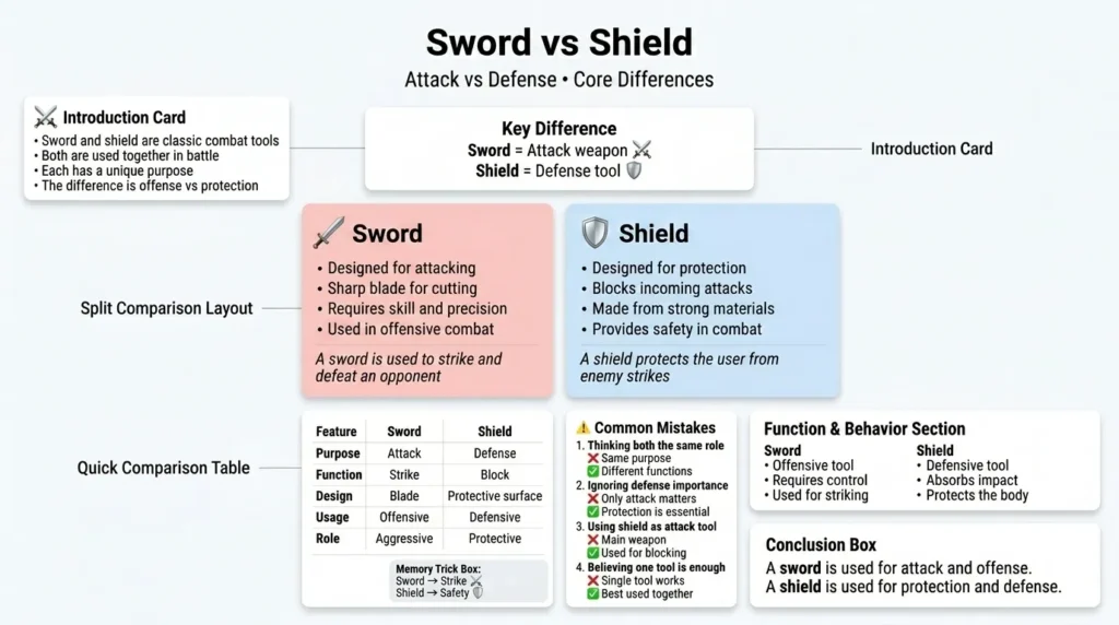🟢 Common Mistakes with Sword and Shield