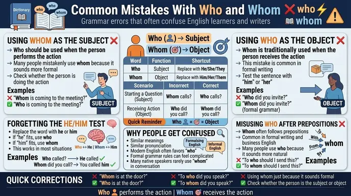 Common Mistakes with Who and Whom