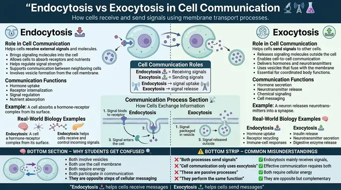 Difference Between Endocytosis and Exocytosis in Cell Communication