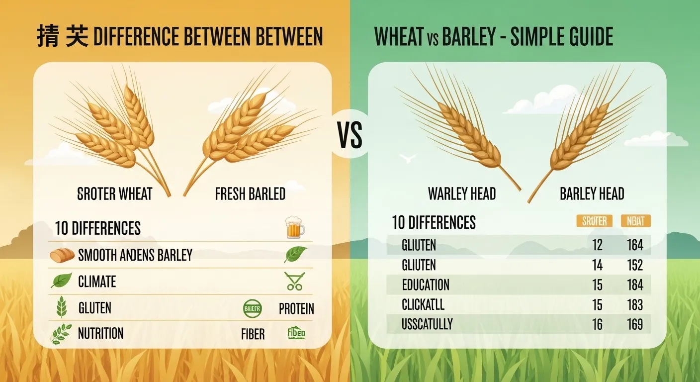 difference between wheat and barley