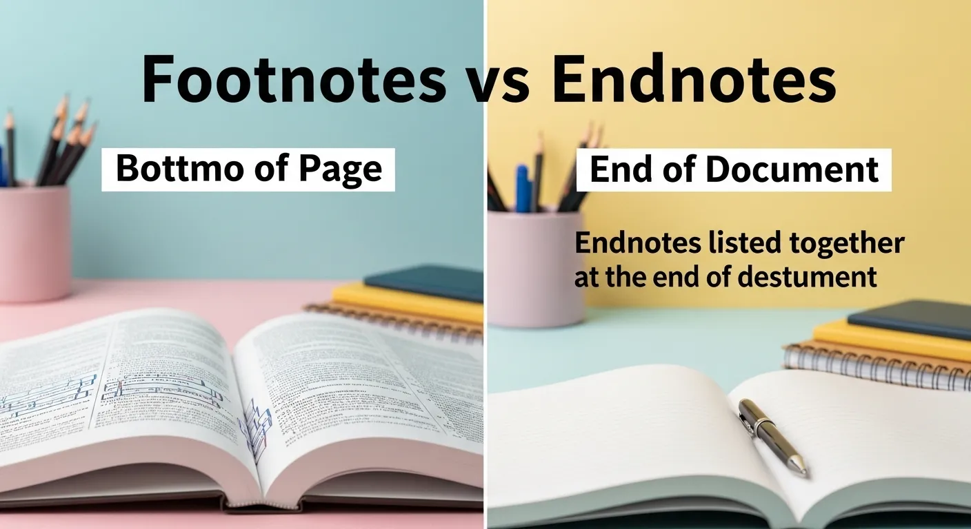 difference between endnotes and footnotes