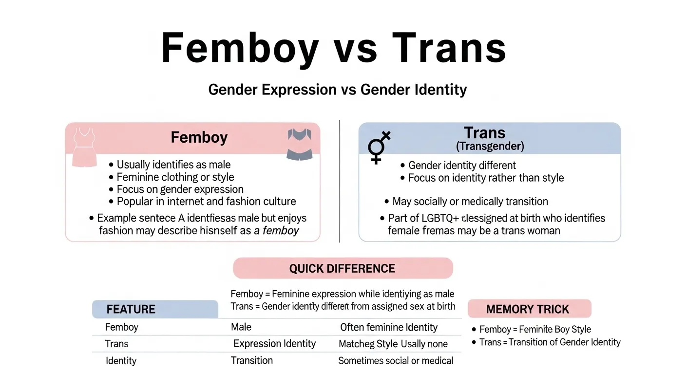 difference between femboy and trans