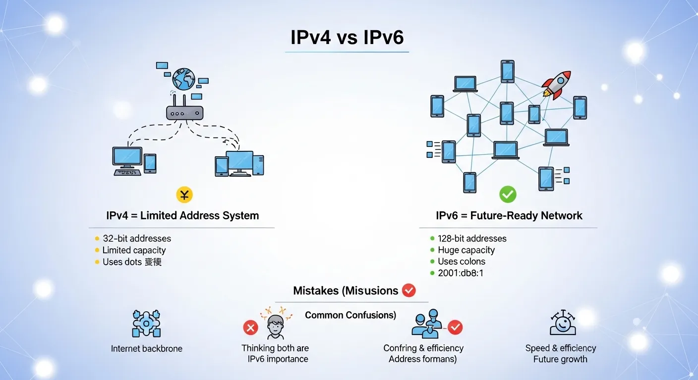 difference between ip4 and ip6