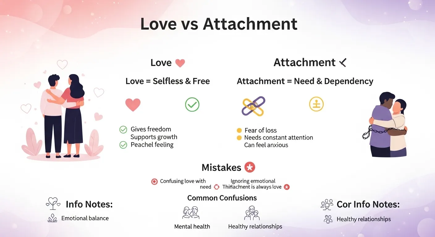 difference between love and attachment