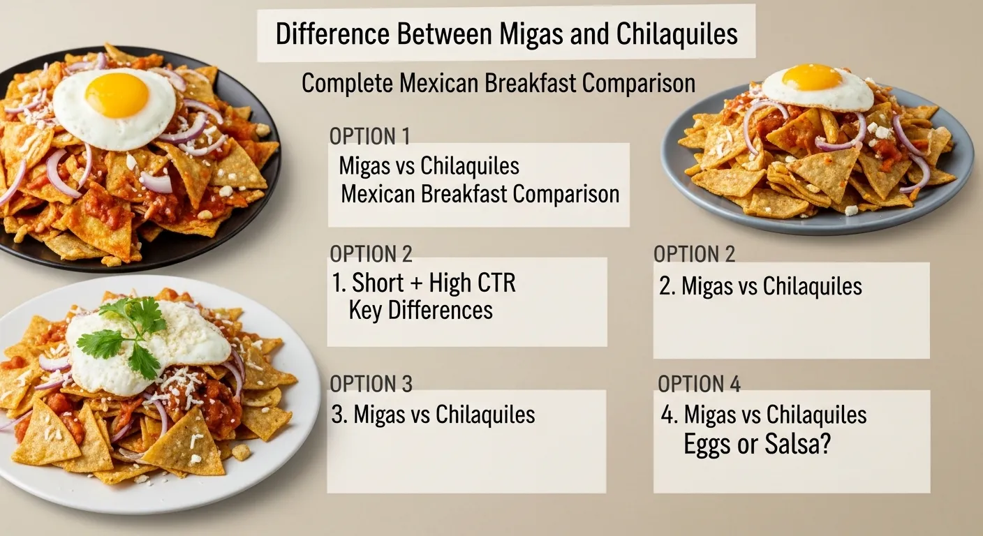 difference between migas and chilaquiles
