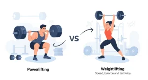 difference between powerlifting and weightlifting