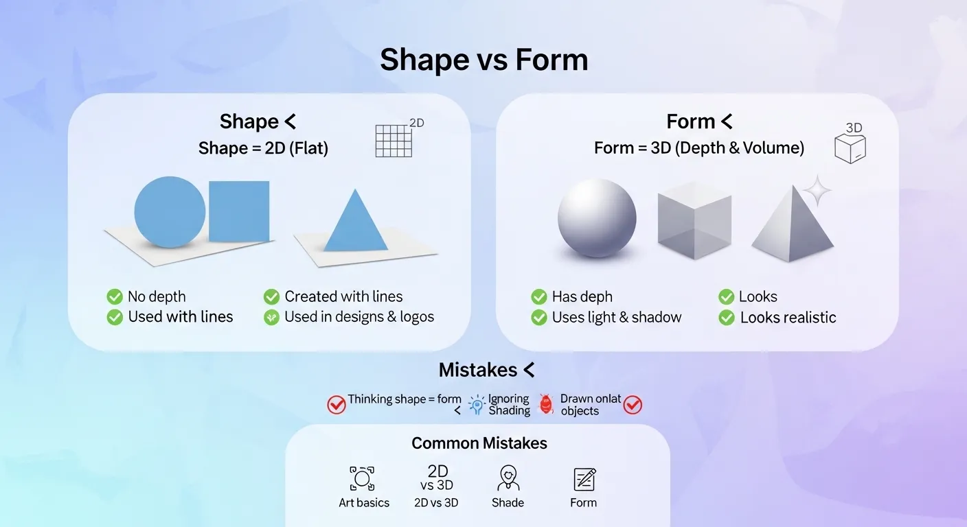 difference between shape and form