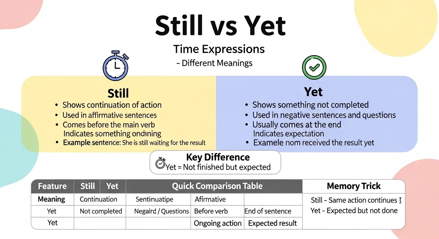 when to use still and yet