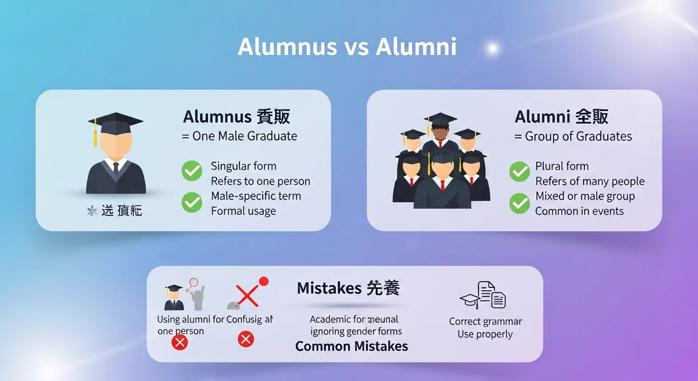difference between alumni and alumnus