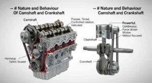 difference between camshaft and crankshaft