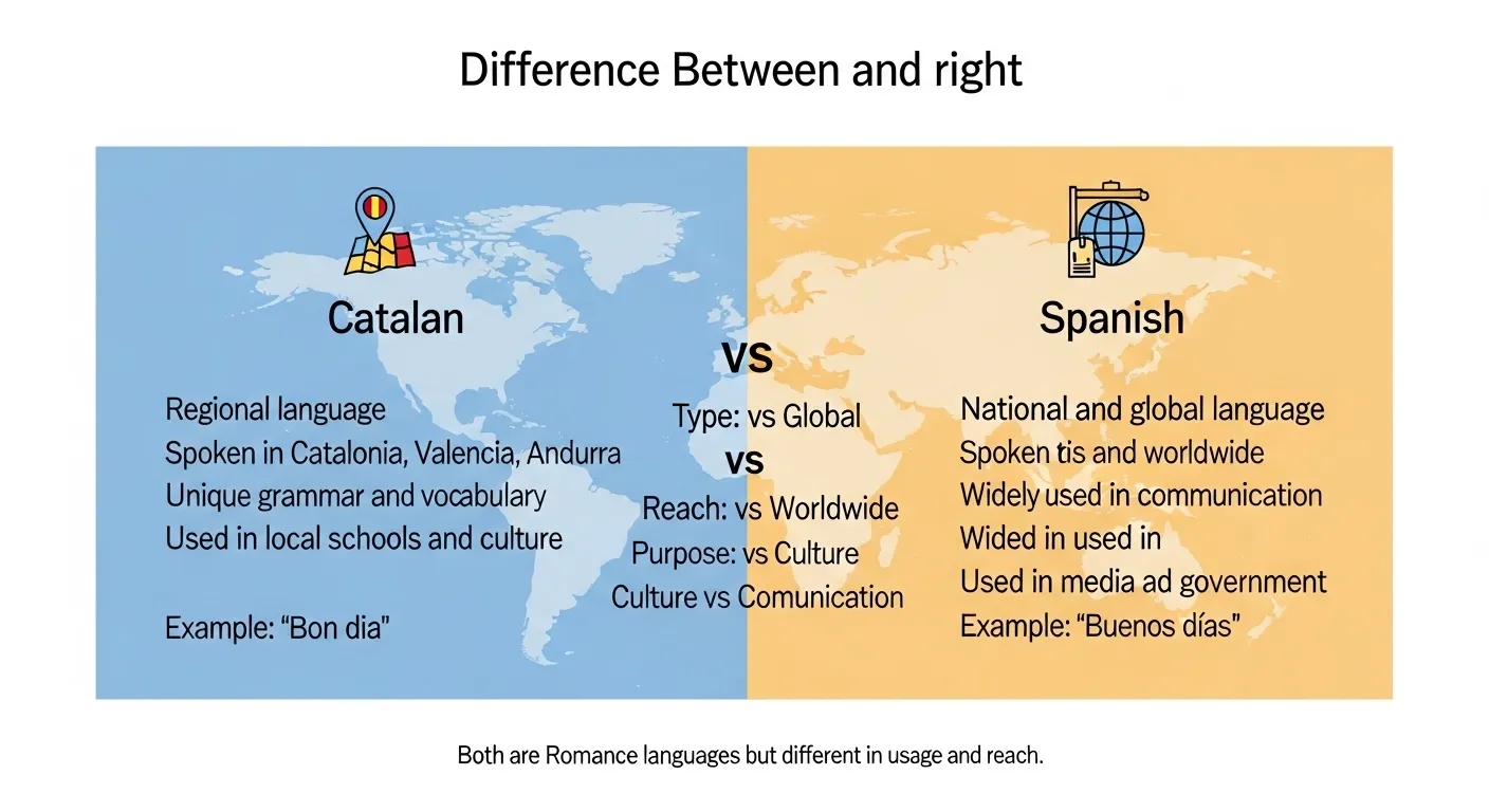 difference between catalan and spanish