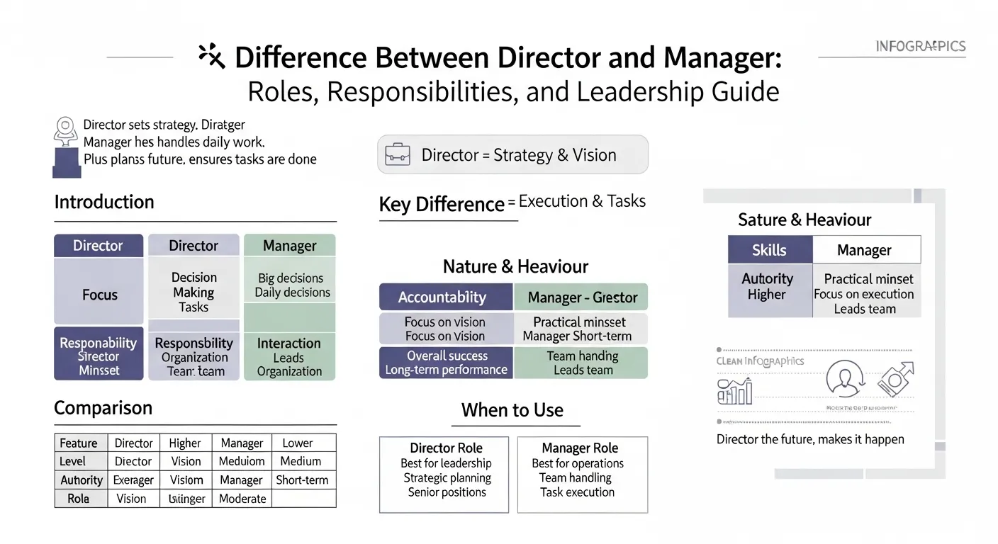 difference between director and manager