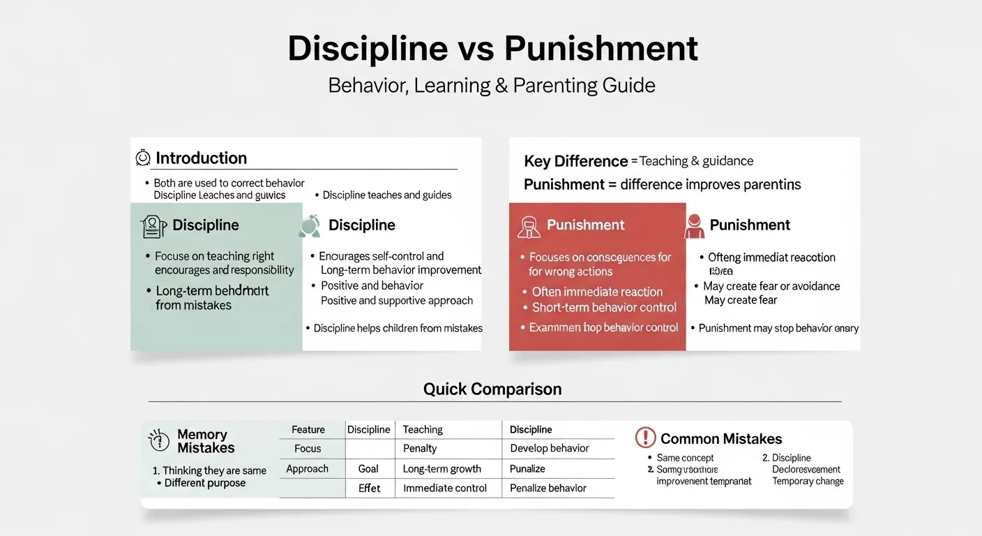 difference between discipline and punishment