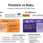 difference between firestick and roku