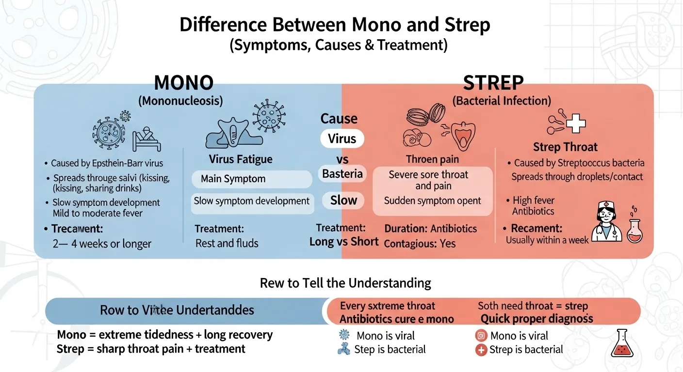 difference between mono and strep