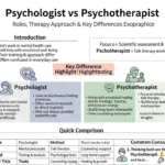 difference between psychologist and psychotherapist