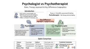 difference between psychologist and psychotherapist